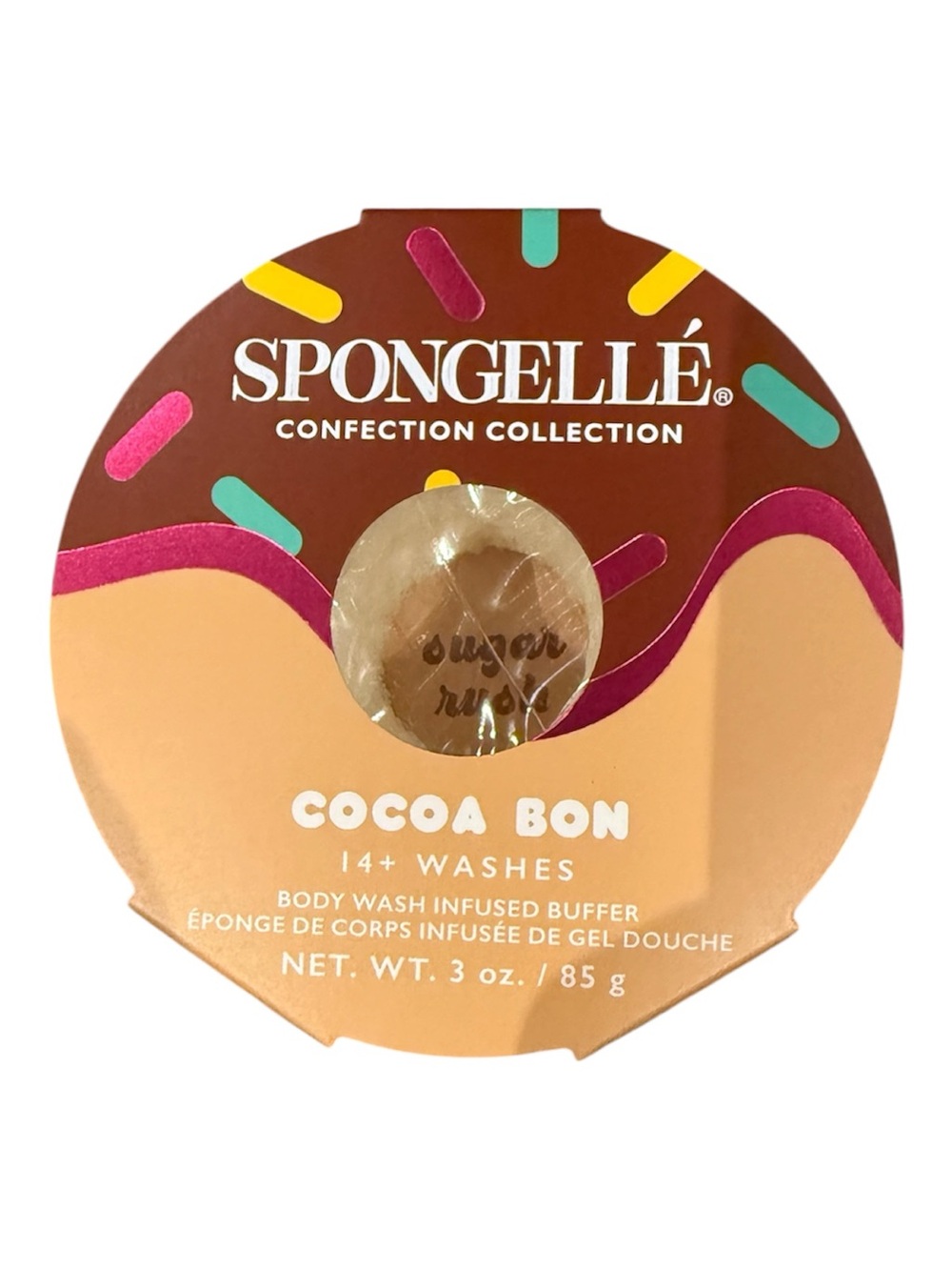 Spongellé Cocoa Bon Body Wash Infused Buffer — Brown